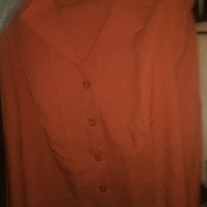 PLUS SIZE 3 PIECE SKIRT SUIT 22 24W BURNT ORANGE